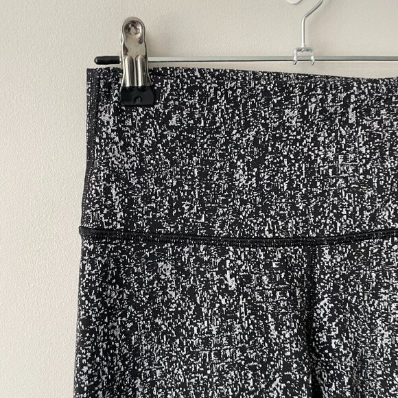 Lululemon High Times Pant Activewear Leggings Luon Suited Jacquard Black White 4 - Picture 5 of 6